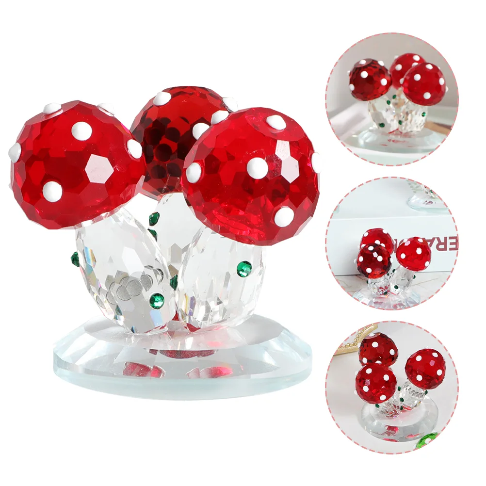 

Mushroom Ornament crystal Mushroom Statue Micro Mushroom Photography Prop Crystal Mushroom Statue Mushroom Adornment