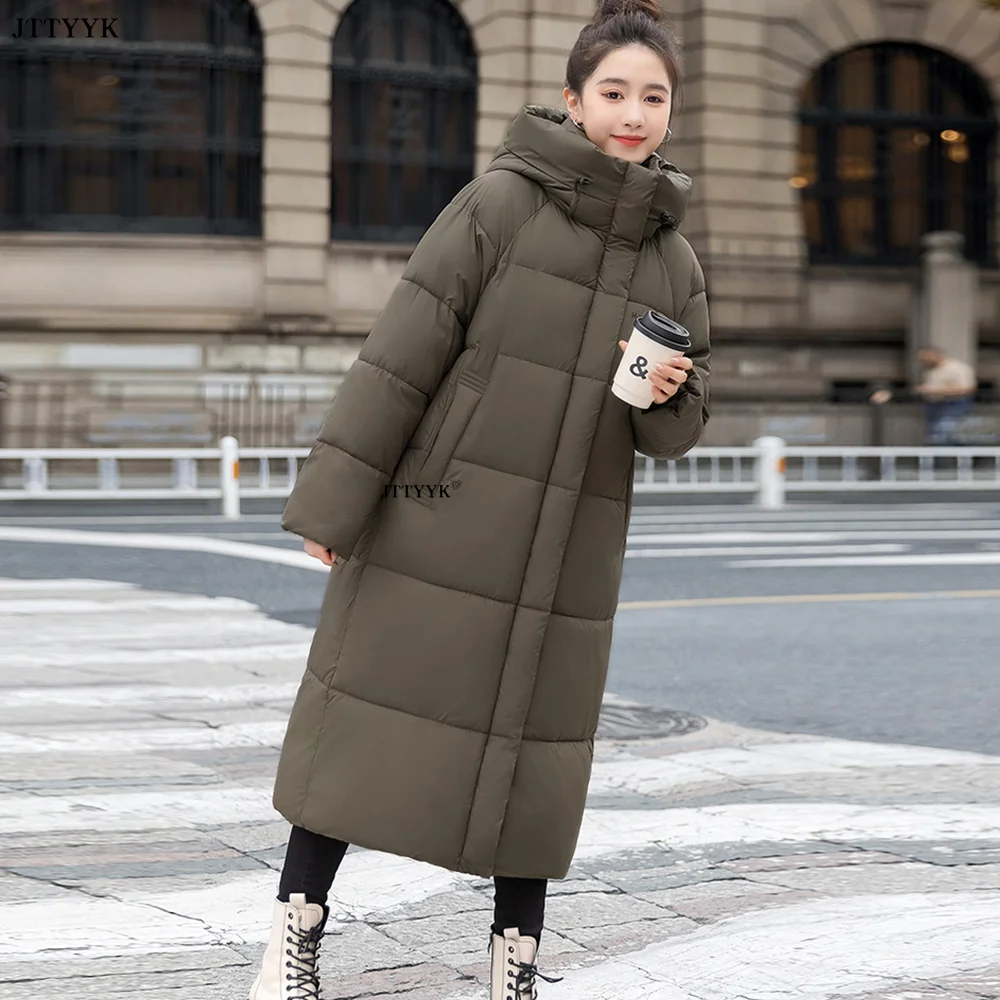 Парка женская новая верхняя одежда Корейская длинное пальто женские зимние