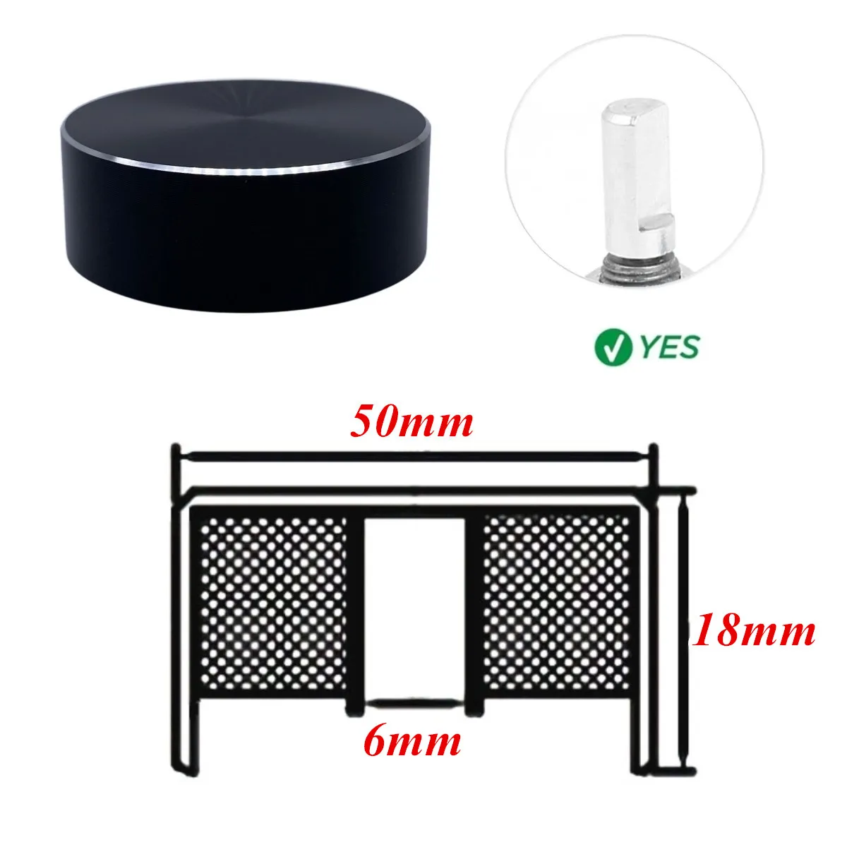 Регулятор громкости из алюминиевого сплава