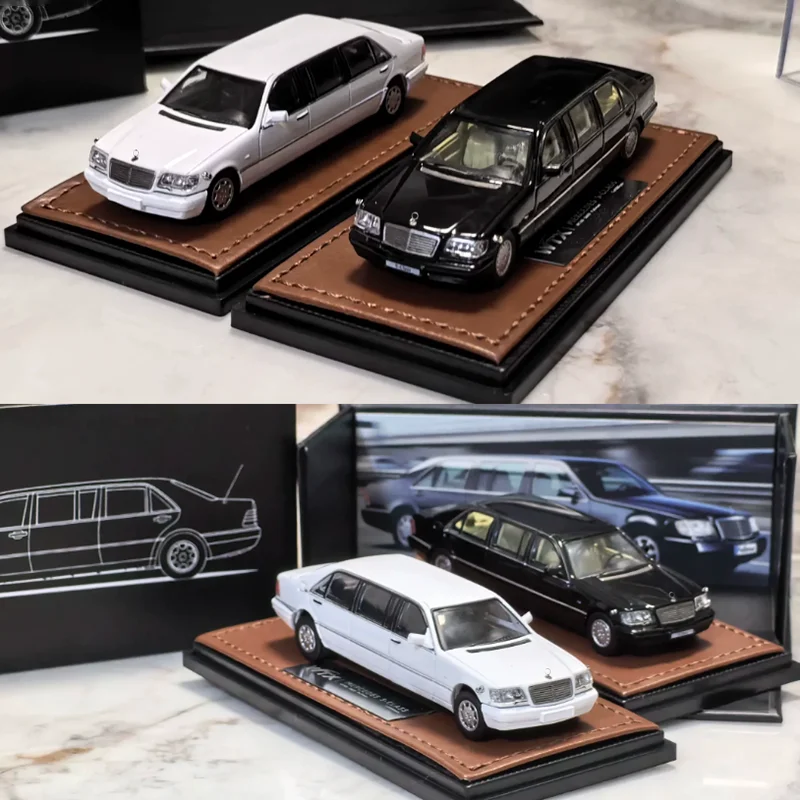 Фото Коллекционная модель автомобиля WTX Diecast 1:64 W140 600S Extended Edition из сплава, сувенир, подарок для взрослых и мальчиков, статическая модель для демонстрации №4