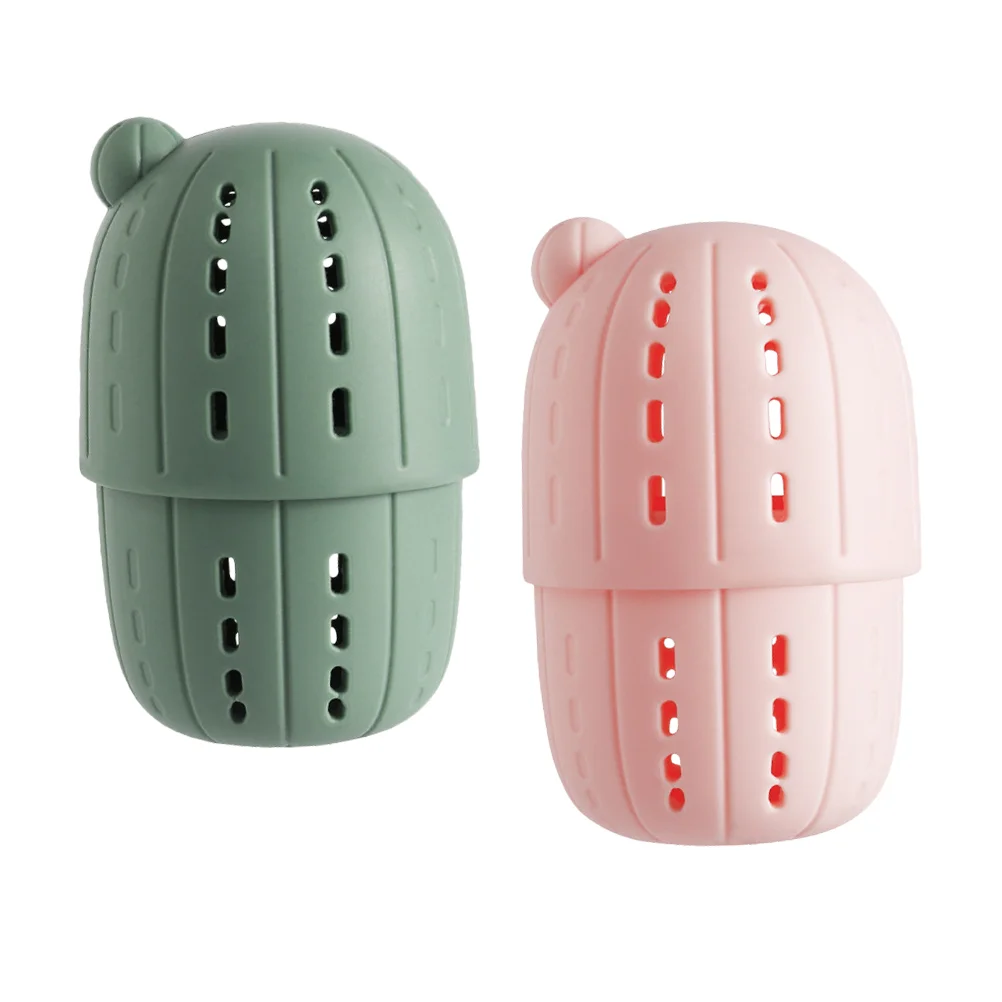 

2PCS Mini Egg Storage Box Portable Sponge Eggs Case Silicone Puff Cover for