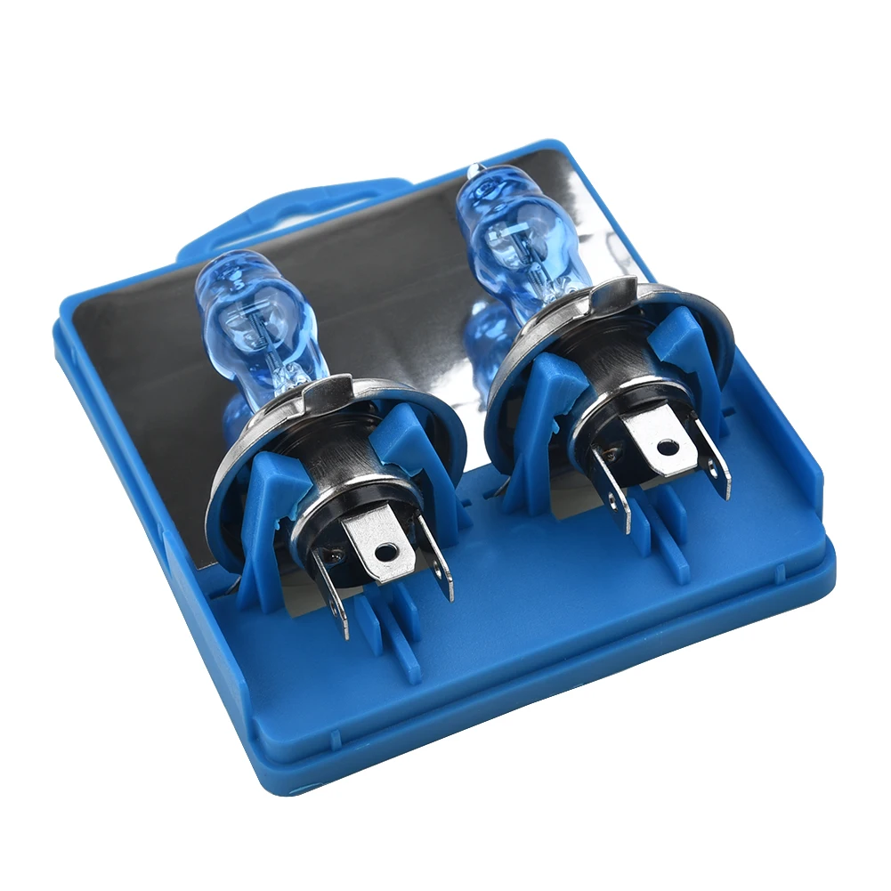 

2pcs H4 100W 6000K Xenon Gas Halogen Headlight Super Bright White Fog Halogen Lamp Front Headlight Car Accessories.
