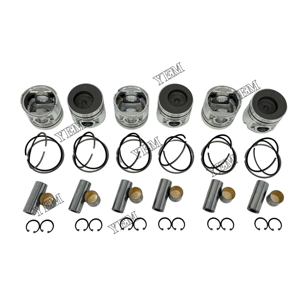 Поршень с кольцами для Nissan 6 шт. детали двигателя FE6