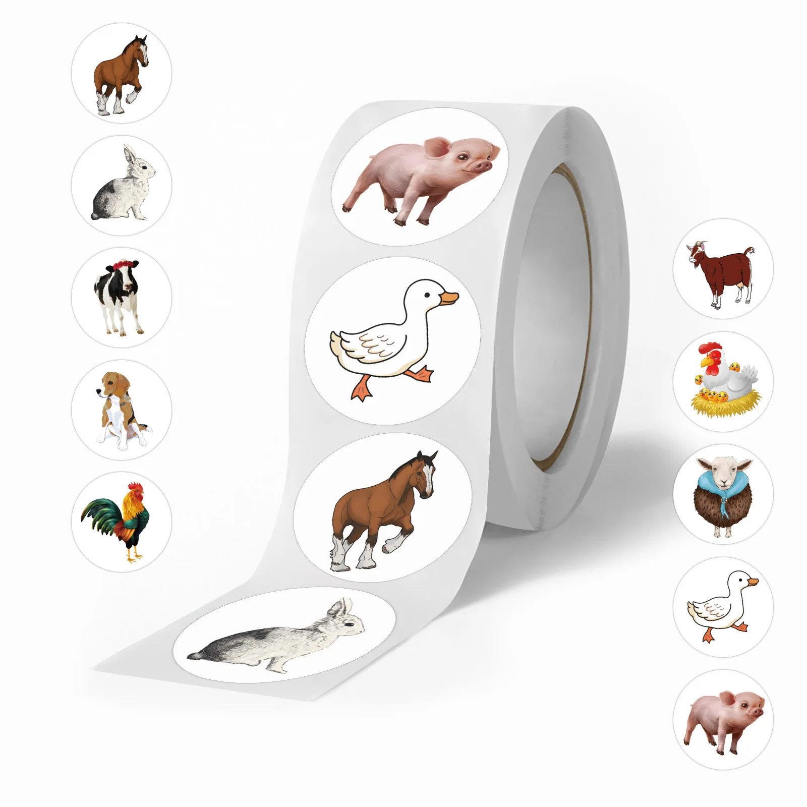 

Детские наклейки с фермерскими животными