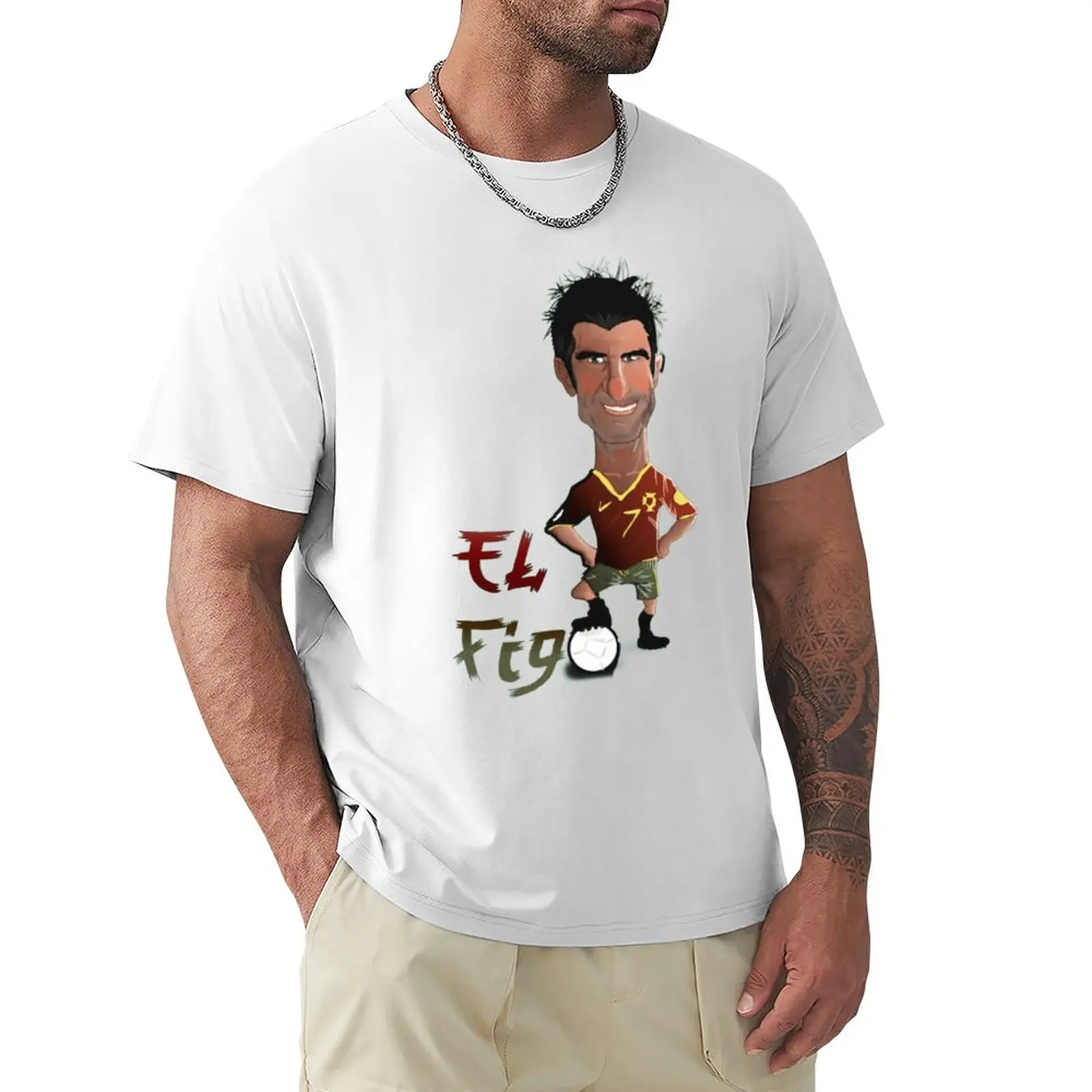 

Champion Portugal Luíss Luis And Figos 3 Football Gift Sport Unique Vintage Tshirt Fitness USA Size