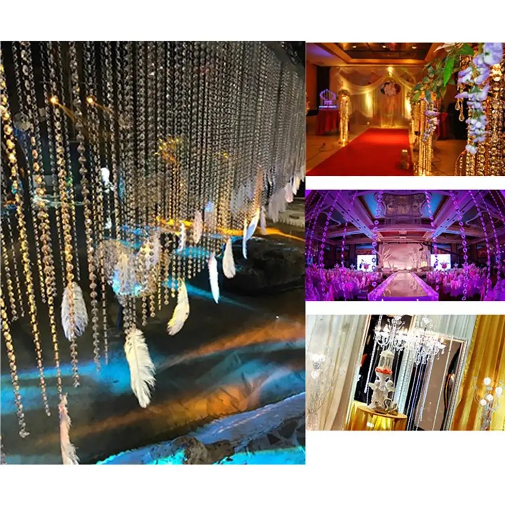 

Curtain Crystal Acrylic Beads Curtain Prism Decoration Decor Accessories