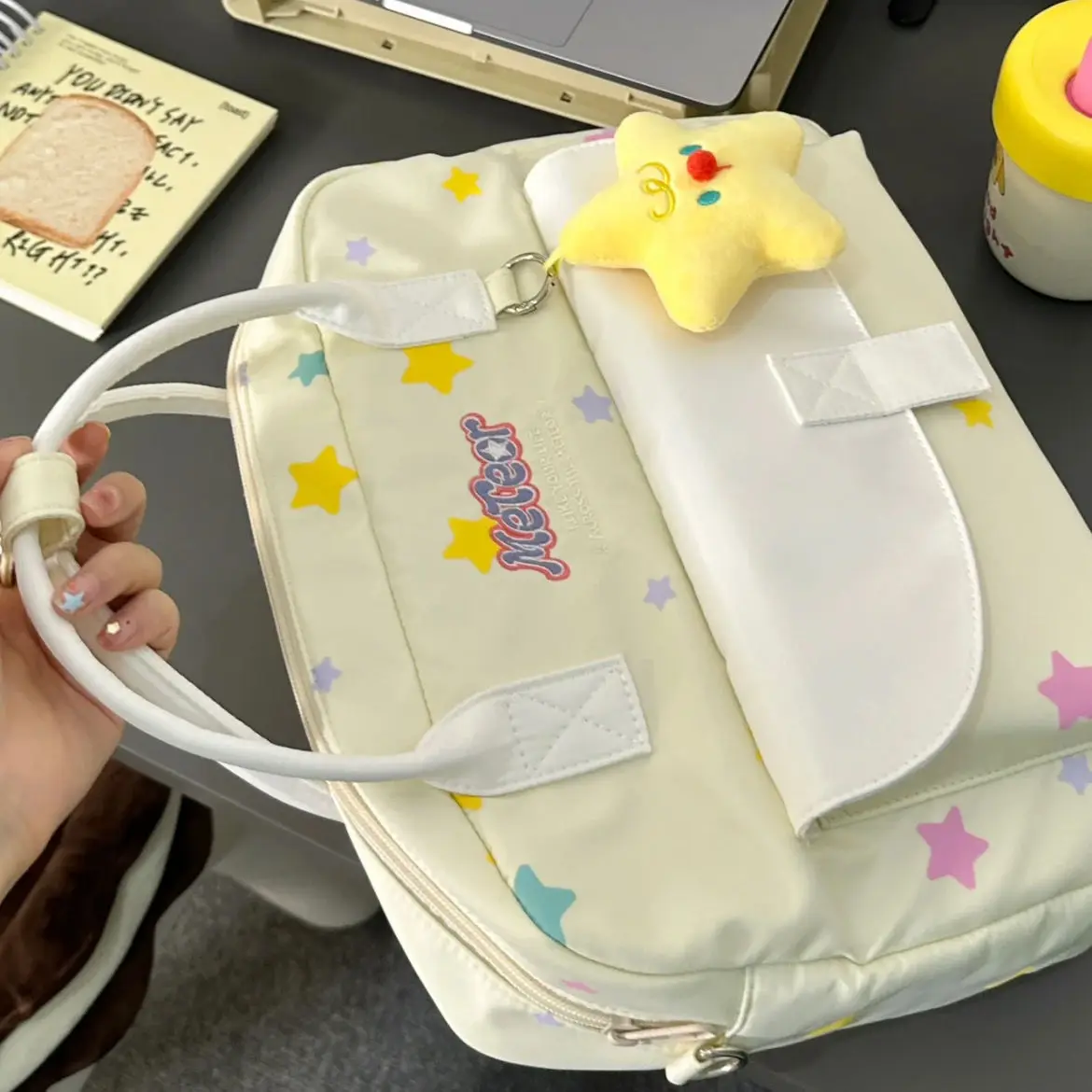 

Fashionable Japanese style cute large-capacity messenger bag kawaii tote bag student commuter bag storage bag women's bag