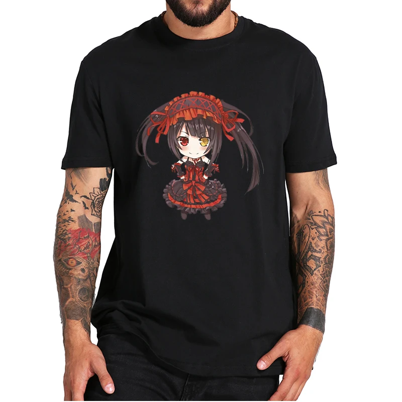 

Date A Live Kurumi T Shirt DAL Tokisaki Japanese Anime Manga Novelty T-shirt Kawaii Y2k Aesthetic Harajuku Tshirt 100% Cotton
