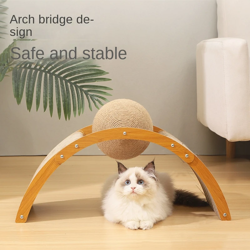 

Creative Cat Scraper Vertical Scratch Ball Wear Resistant No Crumbs Grinding Claws Pet Toys