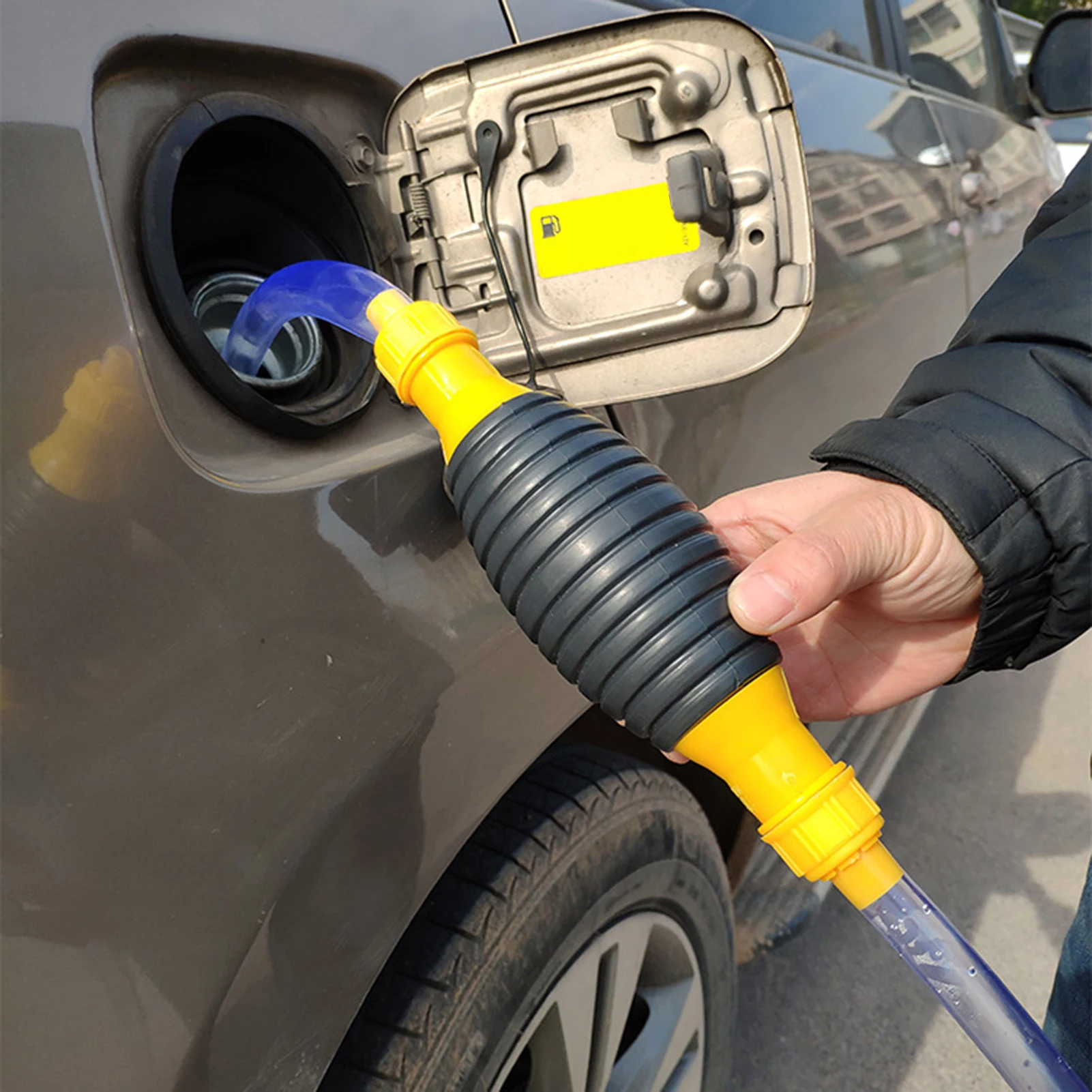 

Manual Oil Pump Hand Pump for Diesel Petrol Oil Fluid Manual Transfer Pump with Durable PVC Siphon Hose Car Accessories