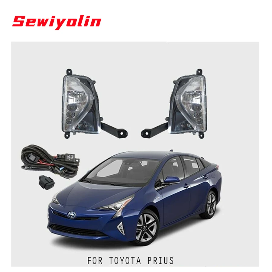 

Автомобильные товары, противотуманные фары s светодиодный ная фара, фара DRL для TOYOTA PRIUS 2016-2017, левая противотуманная фара для водителя, фара д...
