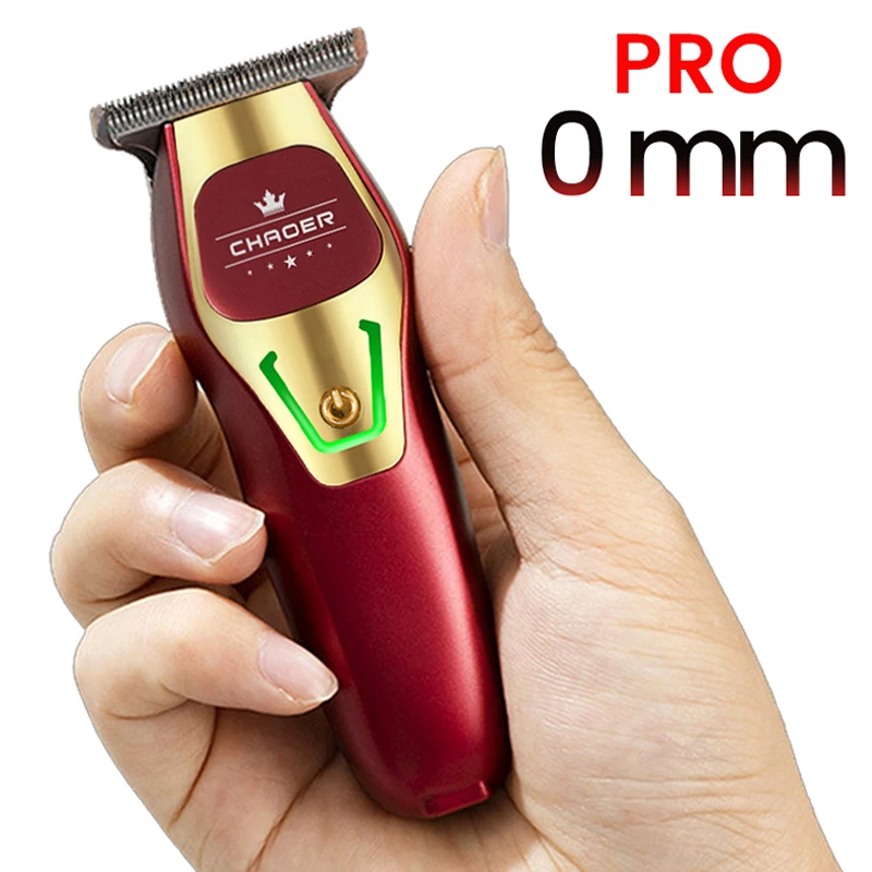 Powerful Professional Hair Trimmer Men 0 MM T Blade Electric Clipper Rechargeable Barber Haircut Machine Beard Trimmer Shaver
