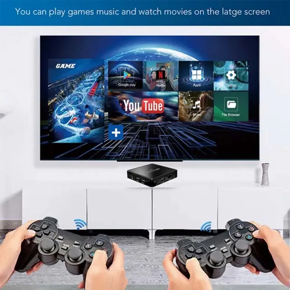 

M8 Pro Game Stick 4K 15000 Retro Video Game Console 2.4G Wireless Controllers Simulators Video Console Kids Gifts Dropshipping
