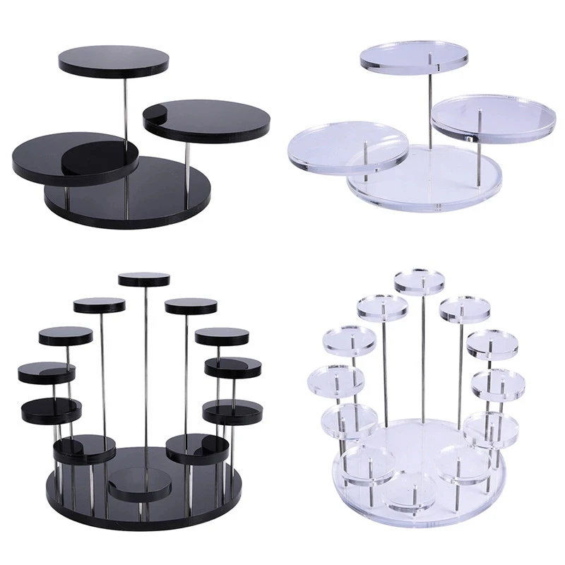 Acrylic Cupcake Stand Display Stand For Jewelry/Cake Transparent Dessert Rack Wedding Birthday Party Decoration Tools