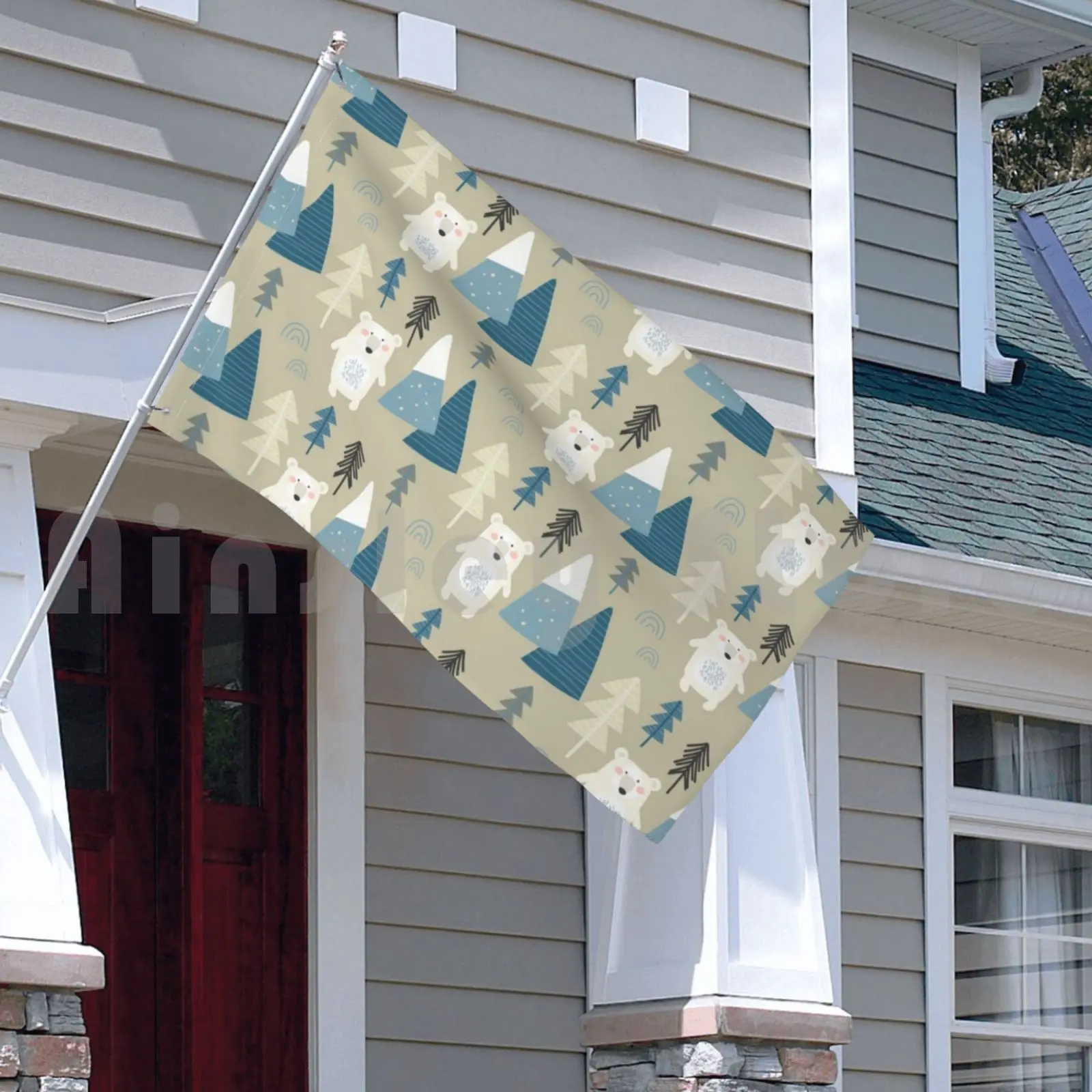 Флаг Автомобильный флаг Арктический Забавный шейный Гатор головной убор для