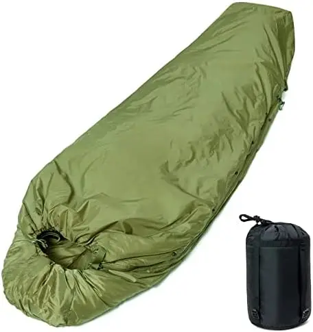 

Military Patrol/Intermediate Sleeping Bag, Part of 4 Piece Modular Sleep System for All Season Olive Drab/Black Ultralight slee