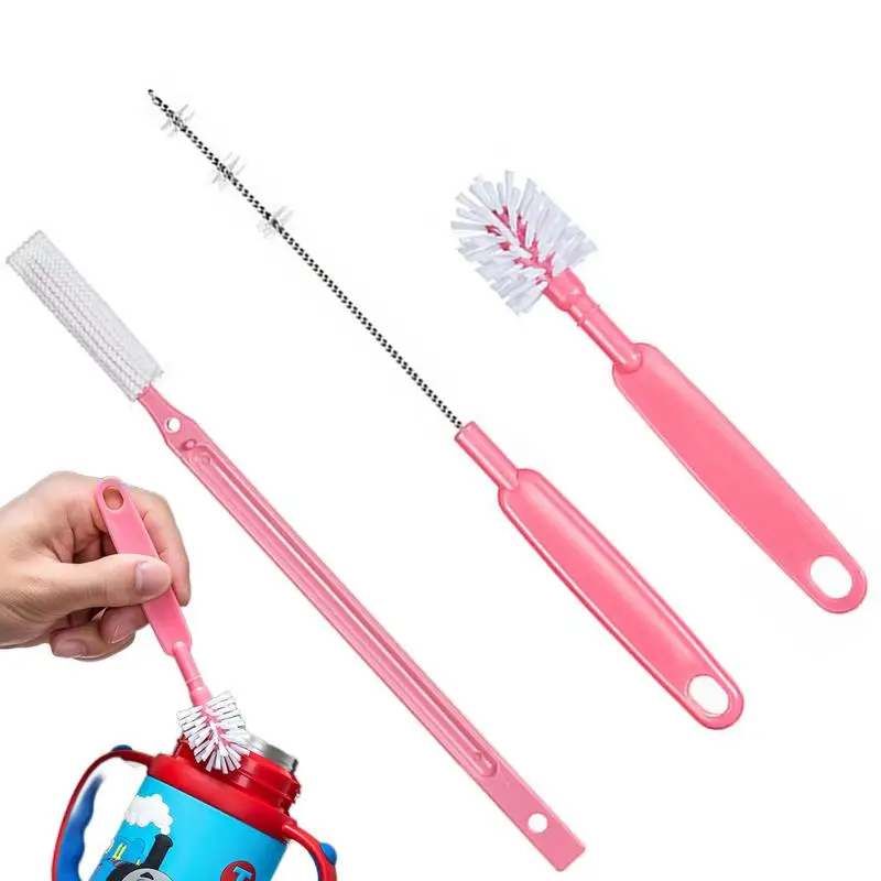 

Bottle Cleaning Brush Set Durable Bottle Cleaning Brush With Long Handle Tube Washing Cleaner Kit Tool For Smaller Diameter