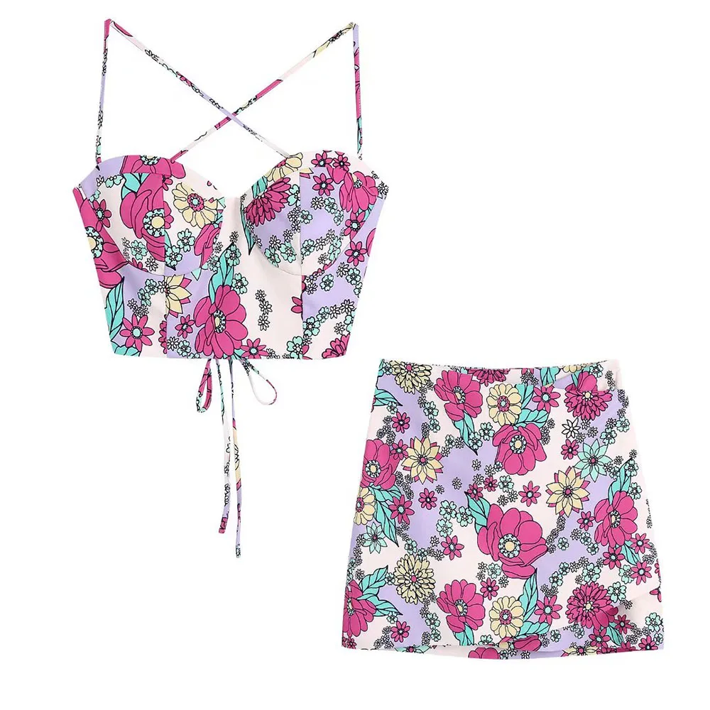 

2022 women's summer new short version top fashion holiday style slim fit and thin strap tube top vest