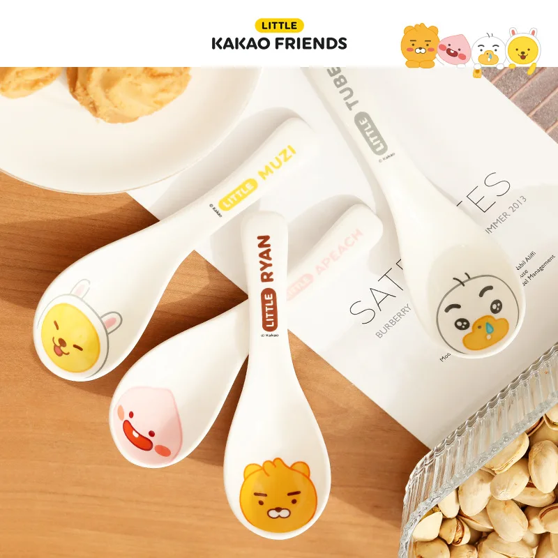 

Kawaii KAKAO FRIENDS аниме хобби Райан апаст трубка музи Бытовая Керамическая ложка