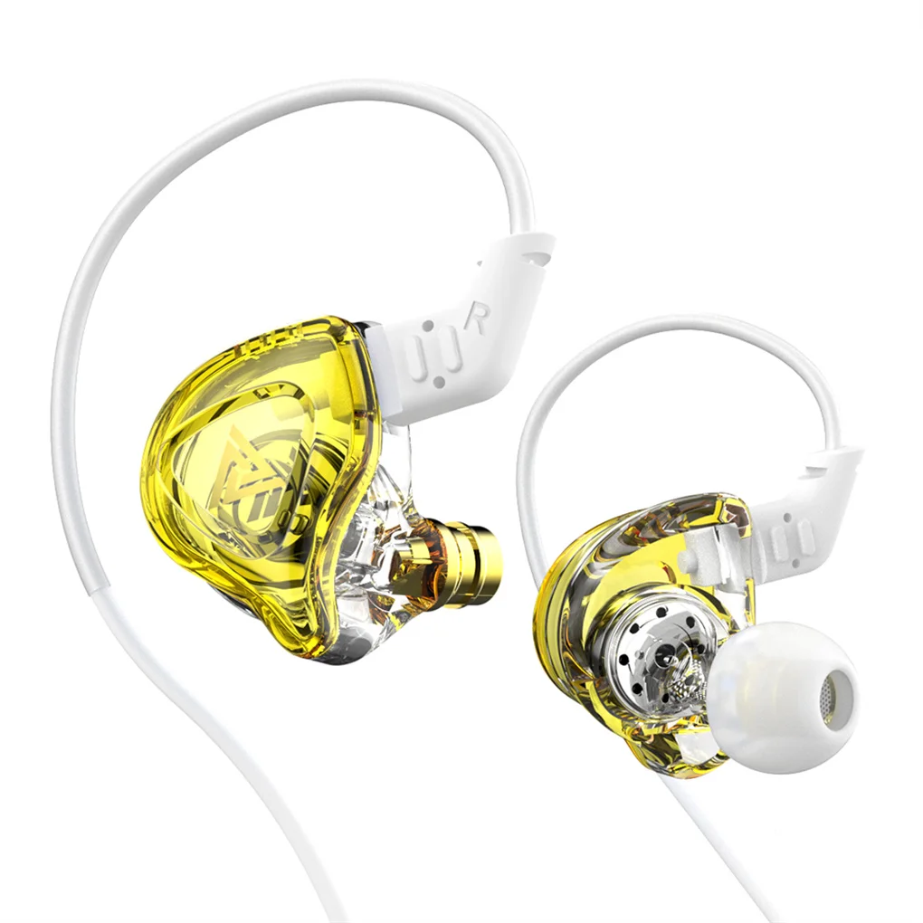 

Wired Earphone 60 Degree Professional Metal Case 1.2m Colorful Fiber Cable HiFi Earbud Game Playing In-ear Headset Green