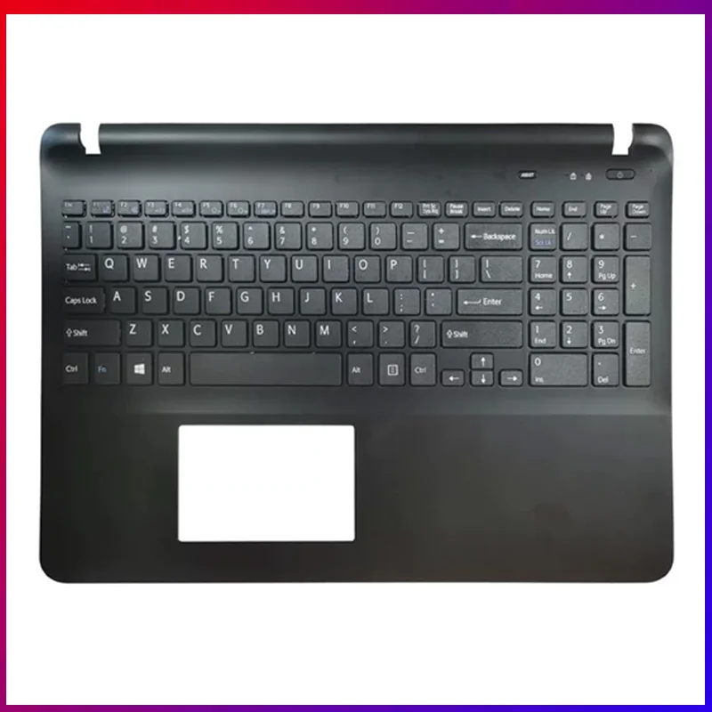 Фото Клавиатура для ноутбуков VAIO FIT15 SVF15 SVF152 SVF153 SVF15E SVF154 SVF152C29V (американская/испанская/бразильская раскладка), верхняя часть корпуса (пальмрест) №3