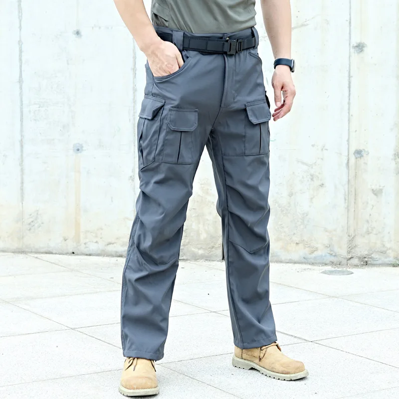 

Брюки-карго мужские в стиле милитари, уличные водонепроницаемые тактические штаны спецназа с несколькими карманами, армейские боевые штаны для работы, весна-осень