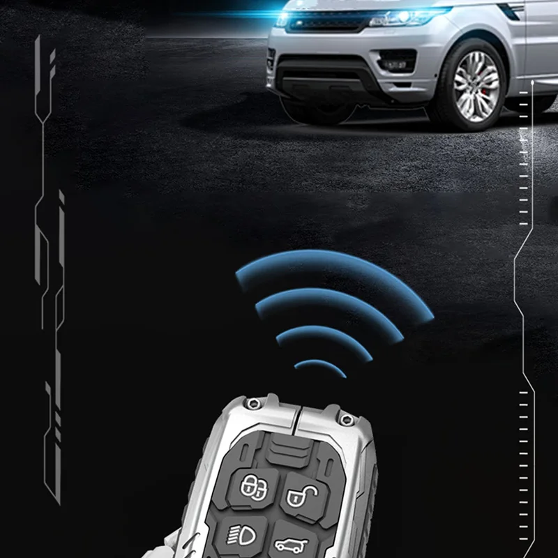 Фото Чехол для дистанционного ключа автомобиля для Land Rover Range Rover Sport Evoque Freelander Velar Discovery 4, Jaguar XE XJ XF, гитара №5