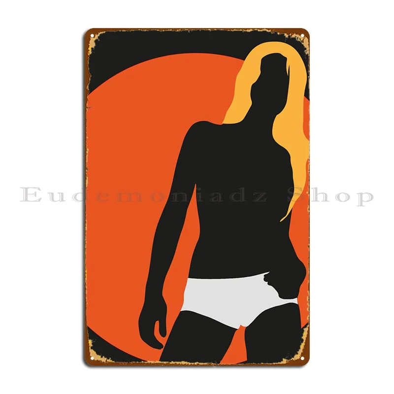 

One Line Art Woman Metal Sign Cinema Cinema Wall Decor Wall Mural Customized Tin Sign Poster