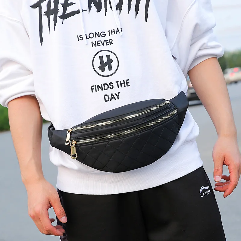 Fashion Chest Bag for Men Fanny Pack Trend Crossbody Large Capacity Transport Travel Running Casual Cashier Business Phone Bags