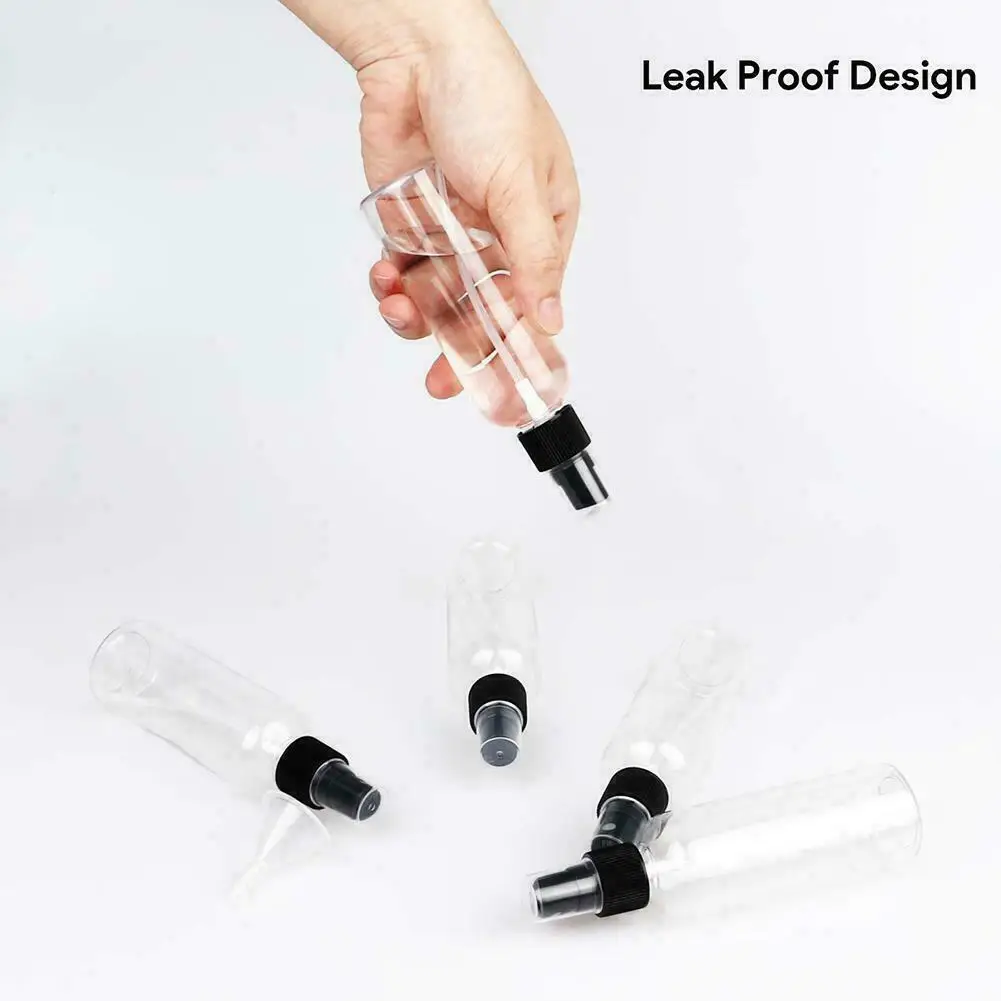 

Прозрачные пустые флаконы-распылители, 1 шт., 50/60/80/100/120 мл, многоразовый контейнер, пустой косметический контейнер, многофункциональный, опт...