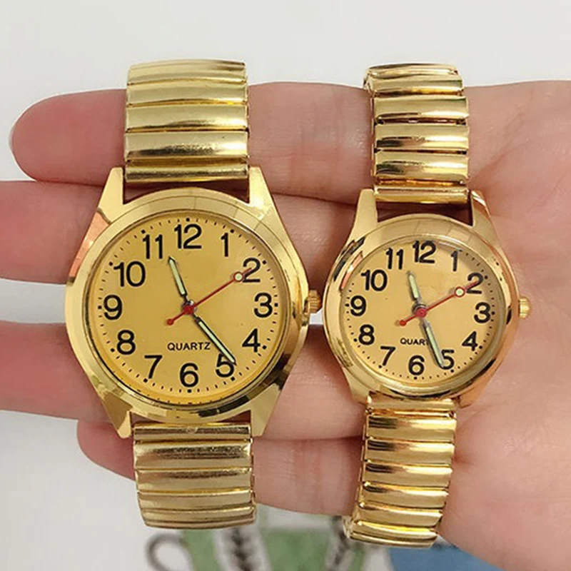 Fashion Women Men Watch Flexible Elastic Band Quartz Wrist Watch Clock Steel Strap Couple Watch Gift Relogio Feminino