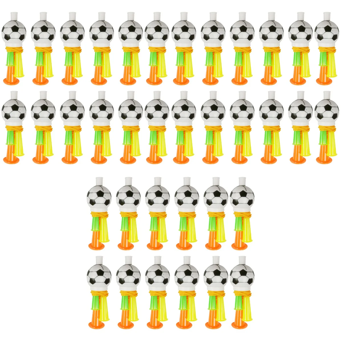 

36 Game Noise Makers Cheering Horns Party Trumpets Soccer Trumpets Sporting