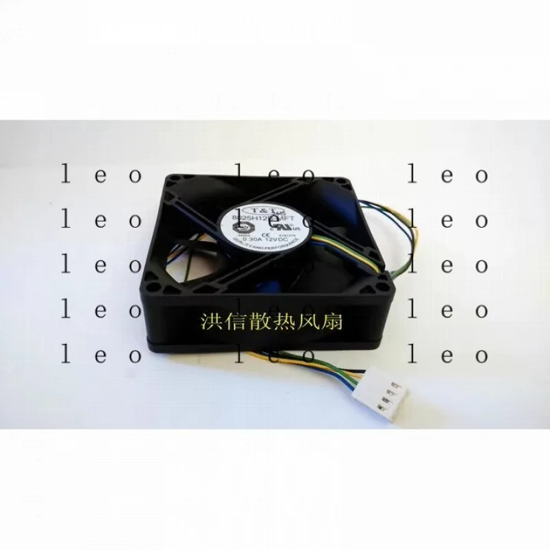 Фото Вентилятор охлаждения BB для T&T 8025H12B-MFT 8025, DC12V 0.30A, 80*80*25 мм, 4-проводной, с двойным шарикоподшипником №2