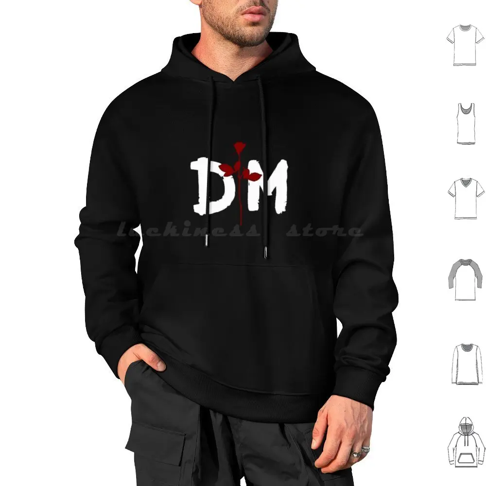 

Mode ( Dm ) Logo And Red Rose , D-P-- Mod-Hoodies Long Sleeve Hurry Trending Logo Dispatch Stuff Long Sleeve Galaxy