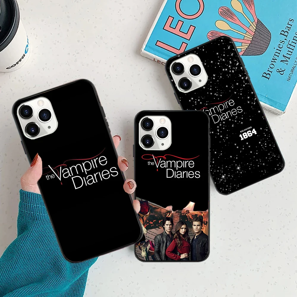 

the Vampire Diaries black Phone Case for iPhone 11 12 13 mini pro XS MAX 8 7 6 6S 5s Plus X SE XR 2020