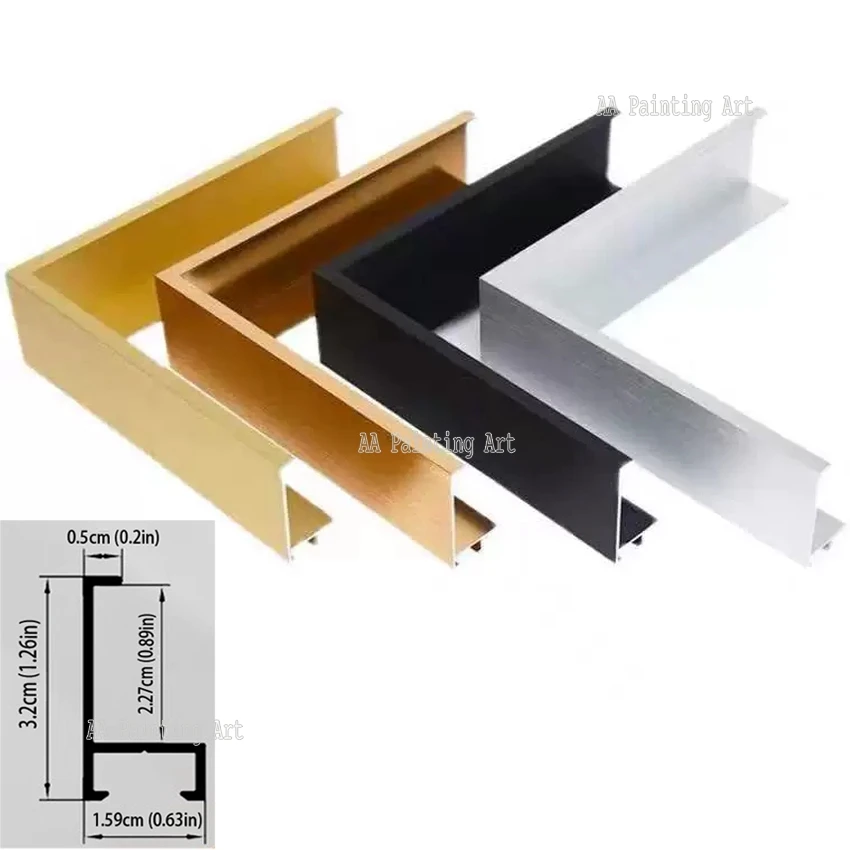 

MYT 3-цветные алюминиевые фоторамки с деревянной вставкой