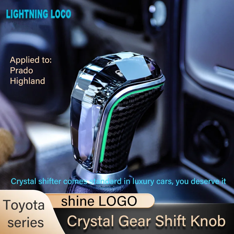 

Crystal Gear Shift Knob For Toyota Prado 2010-2021 Highlander 2015-2021 Modified Shifter Car Accessories Gearbox Handle