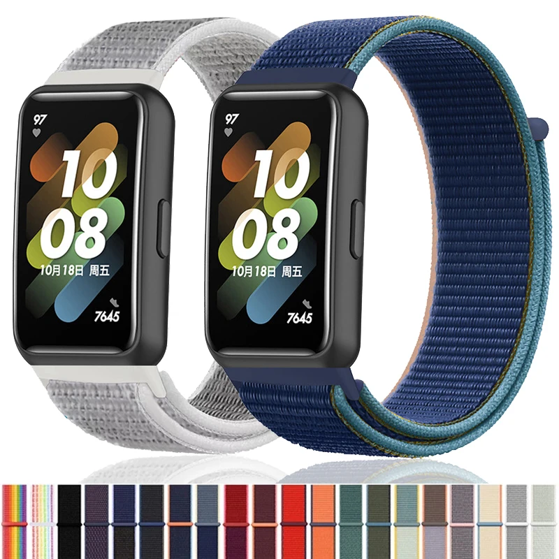 

Ремешок нейлоновый для Huawei Band 7, спортивный сменный регулируемый браслет для смарт-часов, аксессуары для Huawei Watch band 7