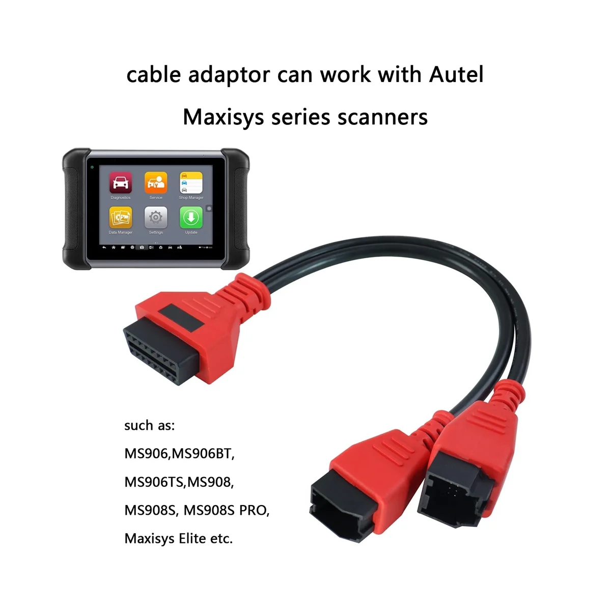 Для программируемого кабеля Chrysler 12 + 8 Разъем для Autel DS808 Maxisys 906 908 PRO ELITE LAUNCH X431