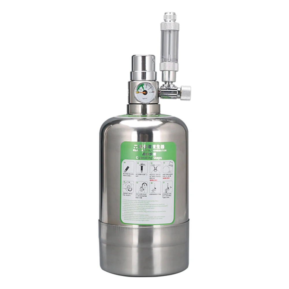 

1L/2L Stainless Steel Fish Tank Aquarium DIY CO2 Cylinder Generator System Kit