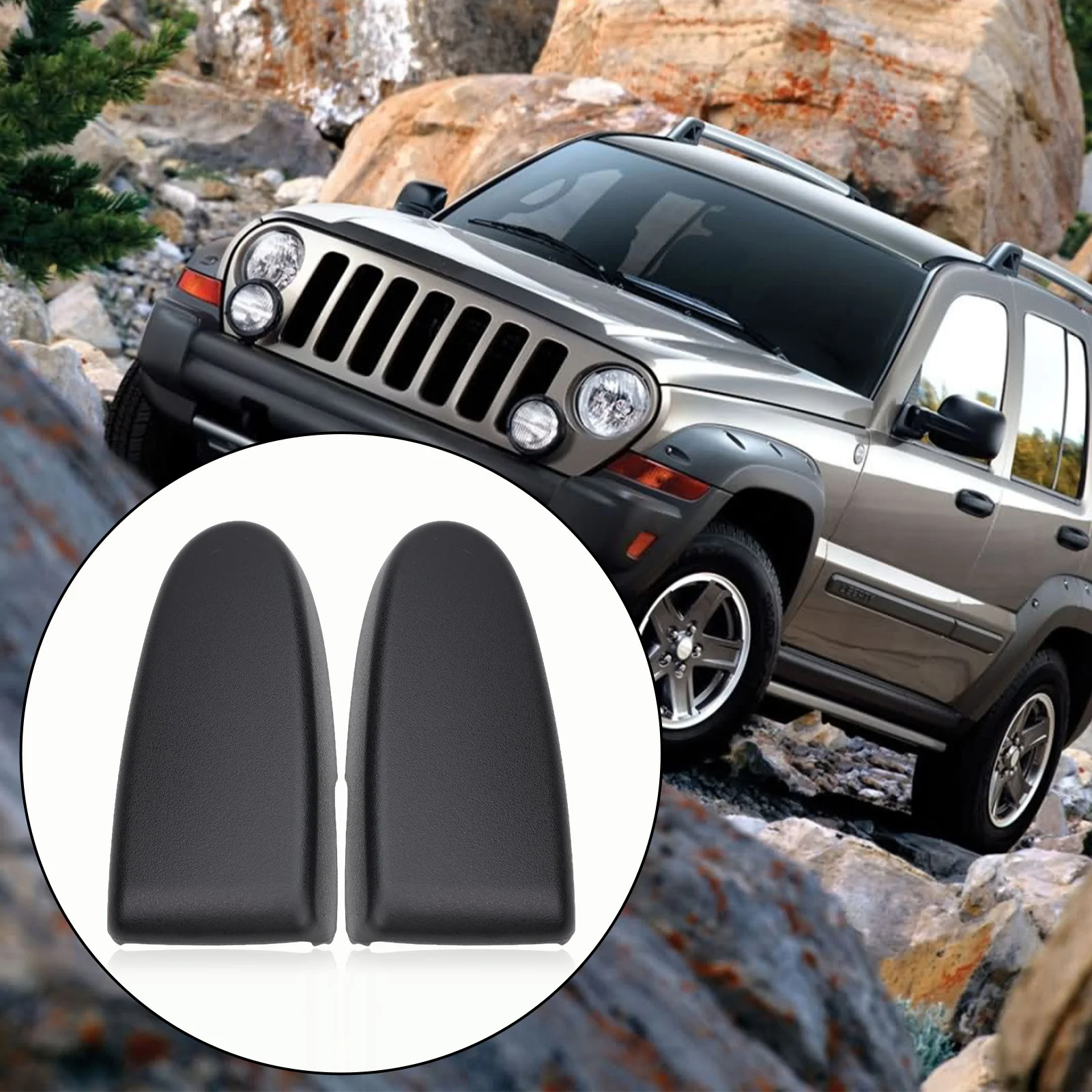 Пара крышек петли заднего ворот для Jeep Liberty KJ 02-07 55360366 55360367 Автомобильные