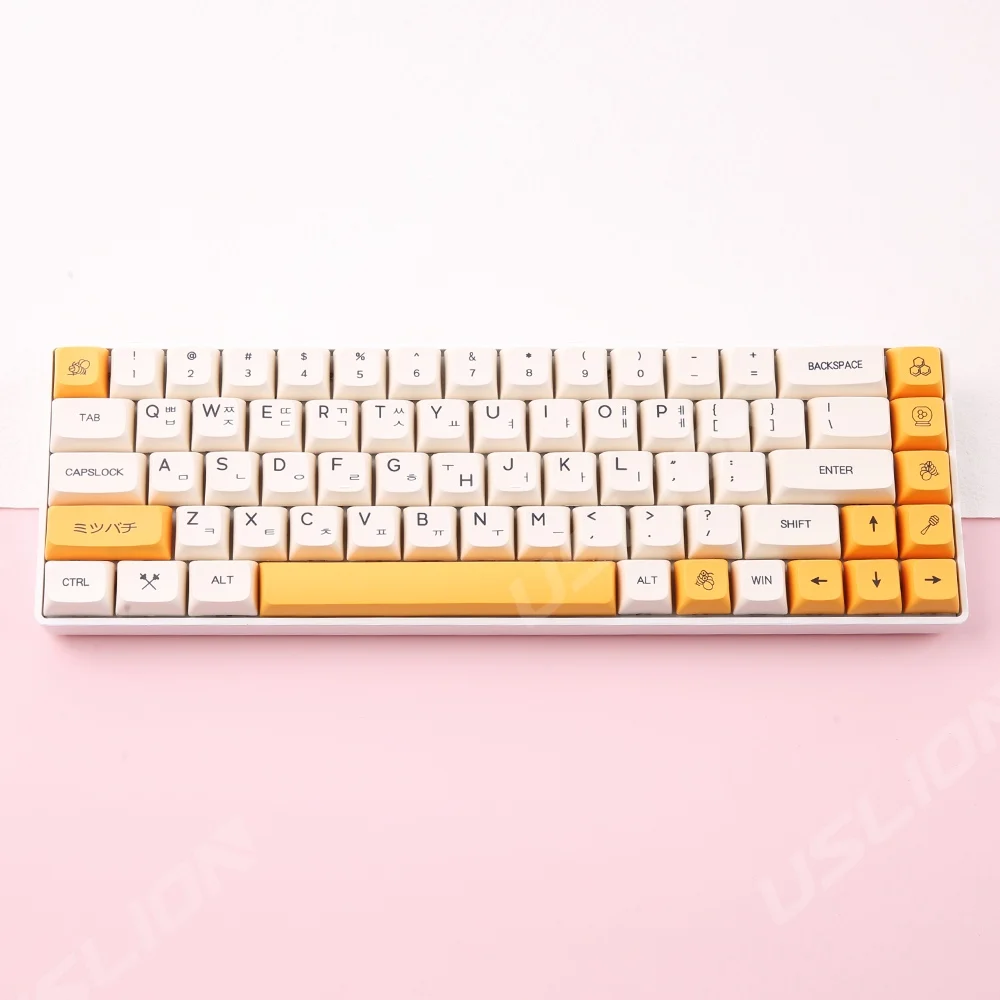 Колпачки для клавиш XDA с милыми пчелами и молоком 140 сублимационная печать