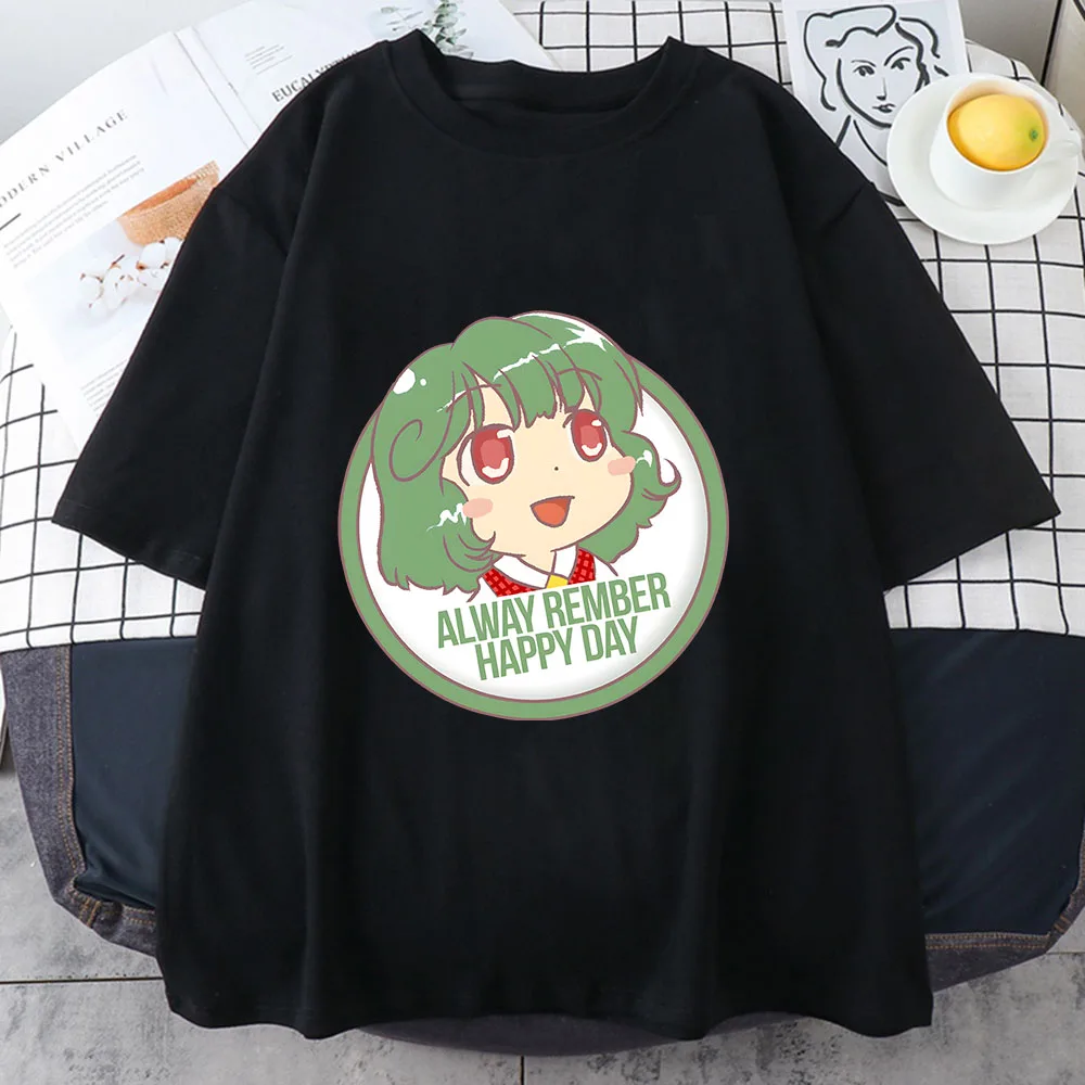 

Touhou Meme Yuuka Kazami T-shirts Female Unisex 100% Cotton Casual Tshirts Simple and Elegant Photo Booth Summer O-Neck Clothing