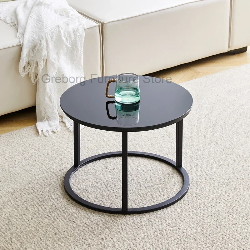 Чайный мраморный столик в скандинавском стиле кофейный роскошный стеклянный