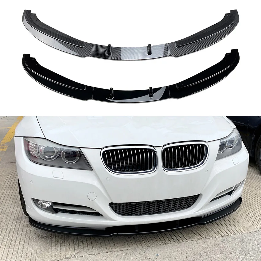 

3PCS Car Front Bumper Lip Body Kit Spoiler Splitter Bumper Canard Lip Splitter For BMW 3 Series E90 E91 LCI 320i 330i 2007-2012