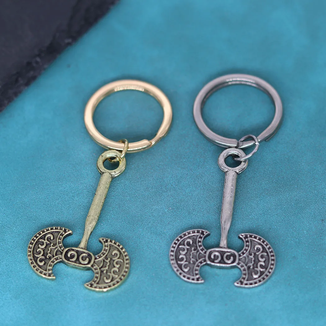 Амулет викингов с топором подвеска брелок античный серебряный цвет бронзовый