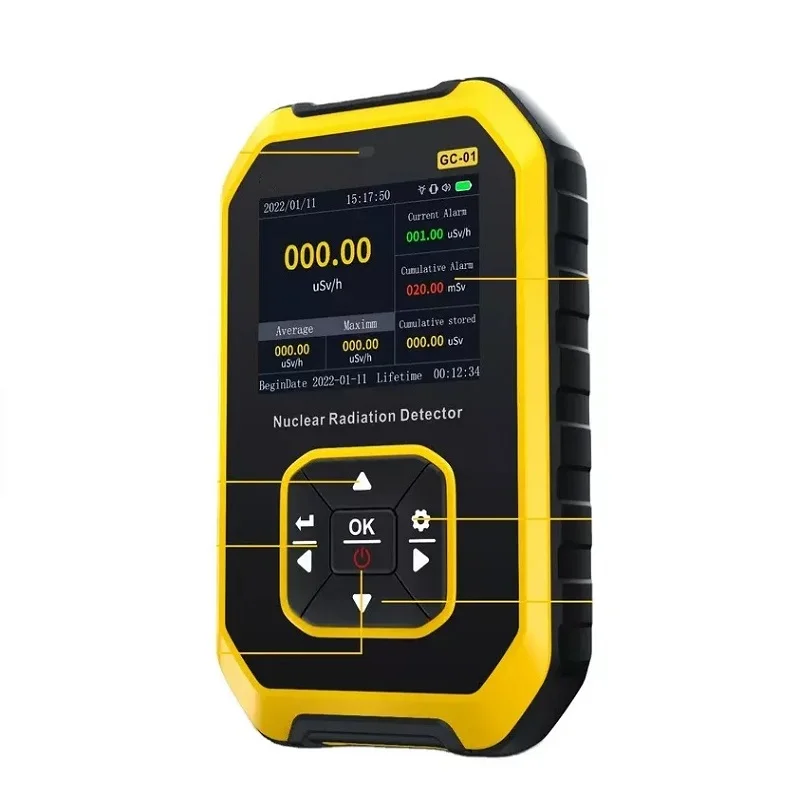 

Счетчик Гейгера GC01, профессиональный детектор ядерного излучения, ионизация мраморного излучения, персональный тестер радиоактивности с оповещением