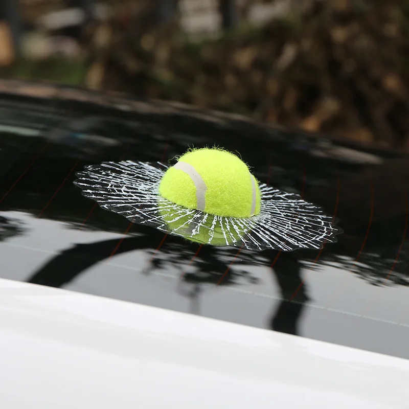 

For creative car stickers 3D three-dimensional fun tennis baseball wizard car rear window stickers body stickers