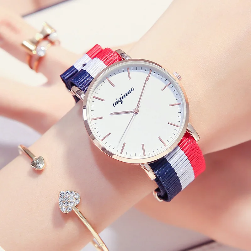 Женские Модные холщовые ремни для мужчин и женщин среднего школьного возраста