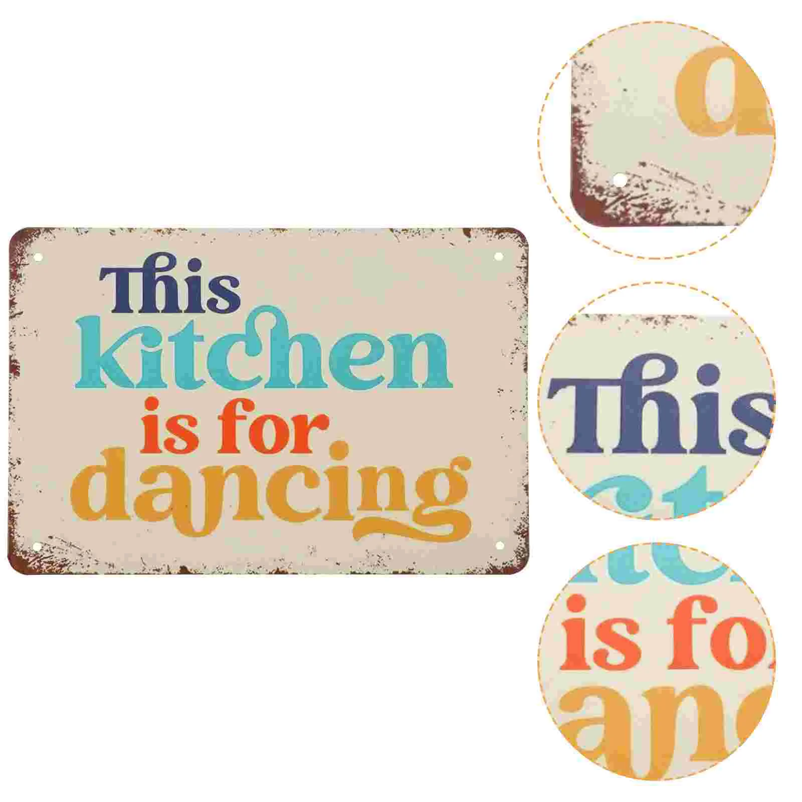 

Country Wall Ornament Dining Room Plaque License Plates Decor Kitchen Funny Sign Vintage Decoration Iron Decorative